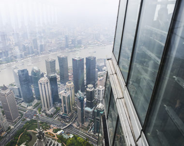 Cityscape of Shanghai from the sightseeing observatory on the 118th floor of the Shanghai Tower Shanghai Tower in Shanghai, China, 26 April 2017.

You can now get higher than ever before with Wednesday's opening of the sightseeing observatory located on the 118th floor of the Shanghai Tower. It will cost you 180 yuan ($36) to see a panoramic view of the city from 546 meters up in the appropriately-named "Top of Shanghai" observatory, which is open each day from 8:30 a.m. to 9:30 p.m., following a lengthy trial opening period. To get all the way up there takes just 55 seconds aboard the Shanghai Tower's Guinness World Record-setting elevators -- though you probably should also account for how long you'll have to wait in line. The super-tall skyscraper is the result of six years of construction. It was finally crowned as the world's second tallest building last year. Though even before it was finished, people were already climbing to the top.