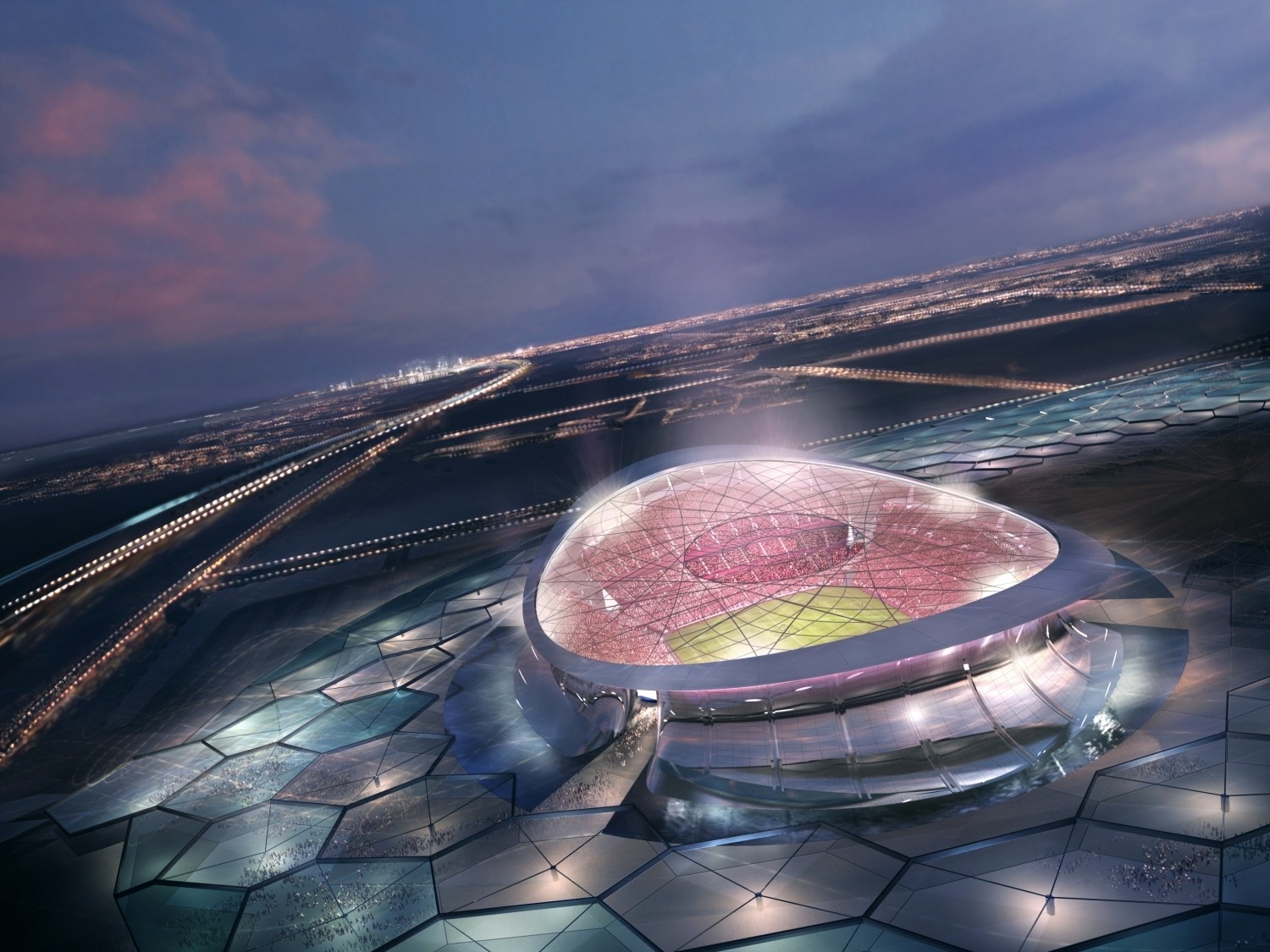 Qatar 2022, la construcción de estadios y de ciudad